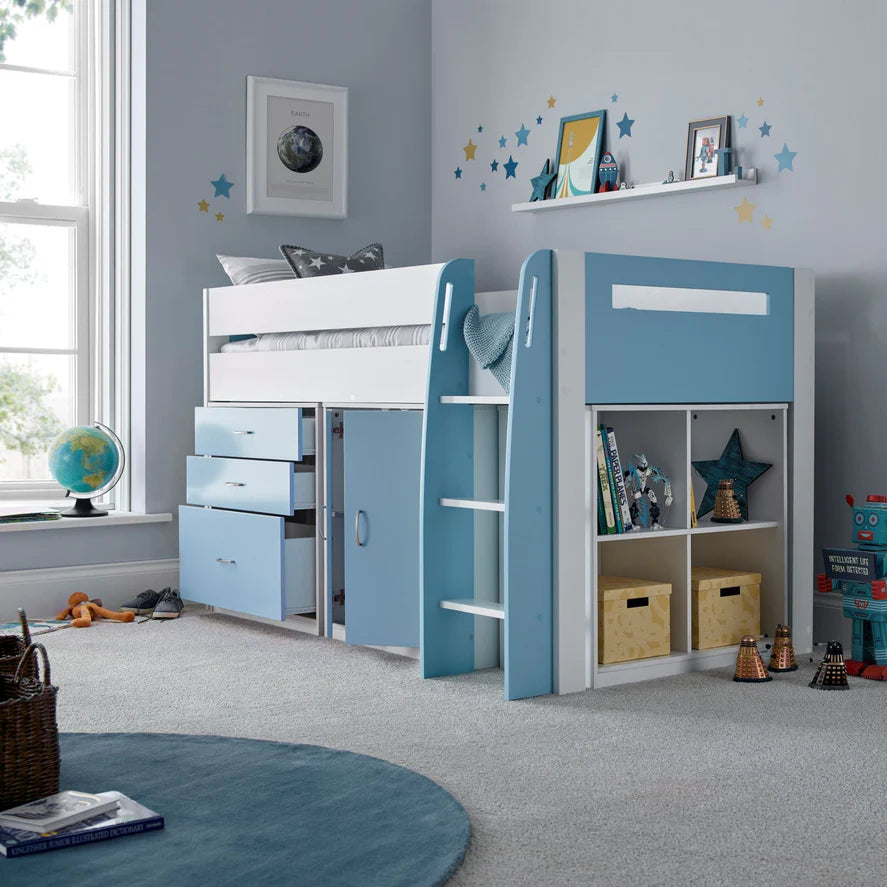 Bedmaster Lacy Mid Sleeper - Lacy Storage Mid Sleeper Bed ModelBedroom