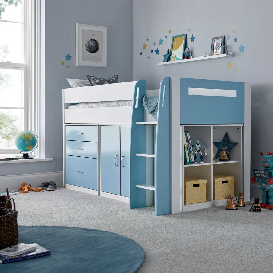 Bedmaster Lacy Mid Sleeper - Lacy Storage Mid Sleeper Bed ModelBedroom