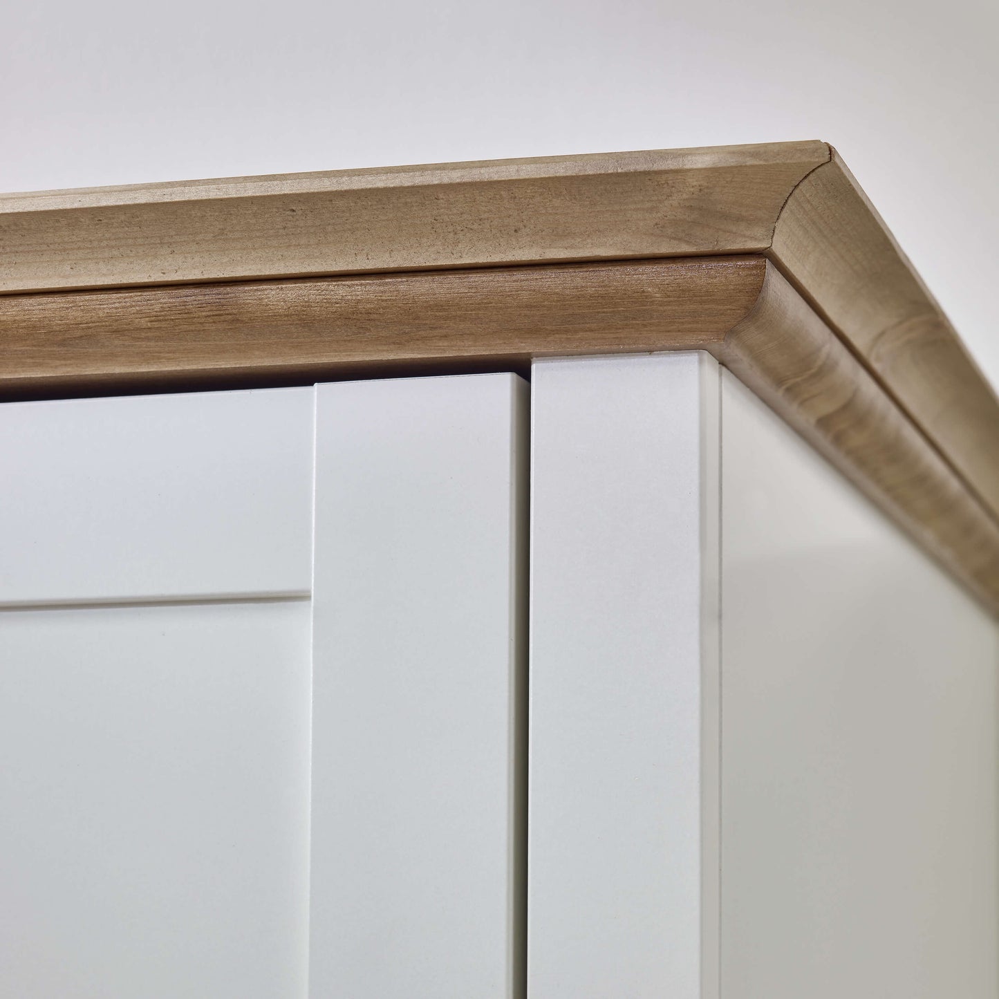 Sandringham 3 Door 2 Drawer Wardrobe White & Pine ModelBedroom