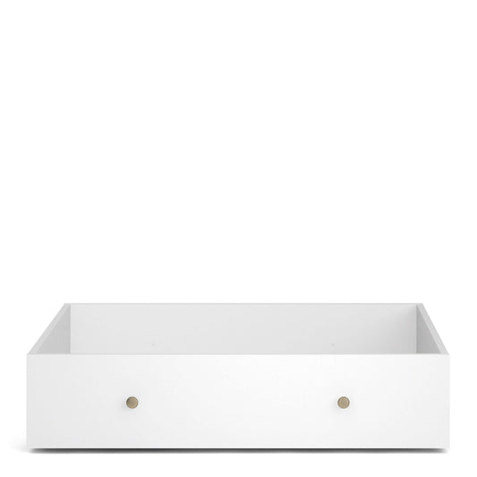 Paris Underbed Storage Drawer for Single Bed in White ModelBedroom
