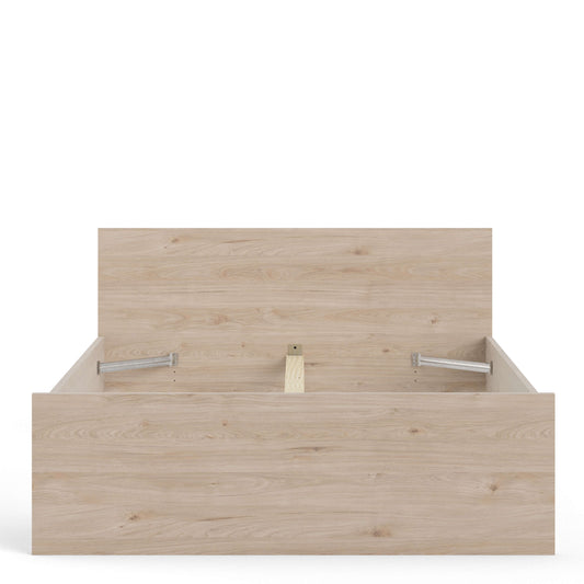 Naia Double Bed 4ft6 (140x190) Jackson Hickory Oak structure ModelBedroom