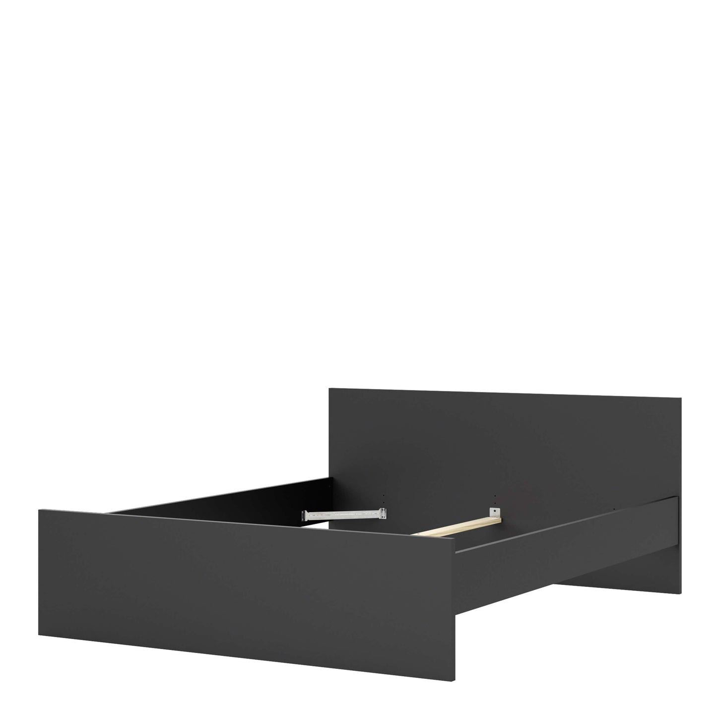 Naia Euro King Bed (160 x 200) in Black Matt ModelBedroom