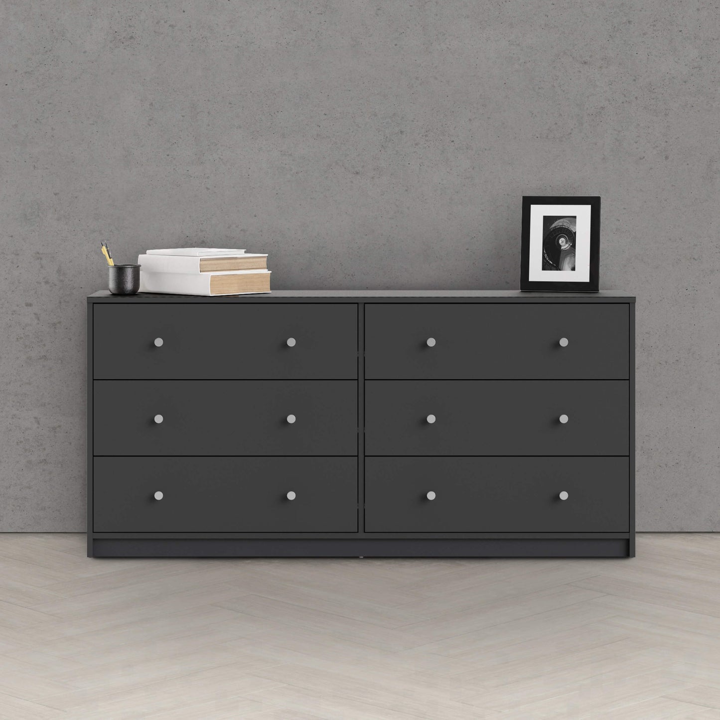 May Chest of 6 Drawers (3+3) - 6 Drawer Chest Of Drawers ModelBedroom