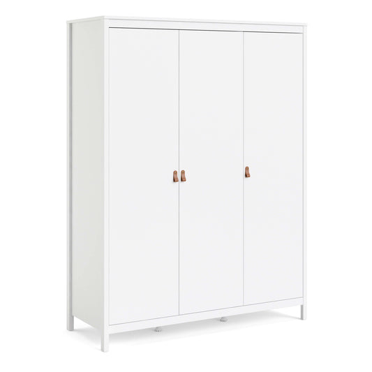 Barcelona Wardrobe with 3 doors in White ModelBedroom
