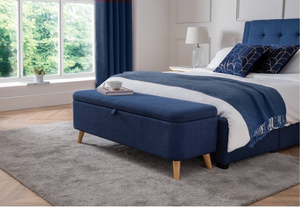 Astrid Blanket Box - Blue ModelBedroom