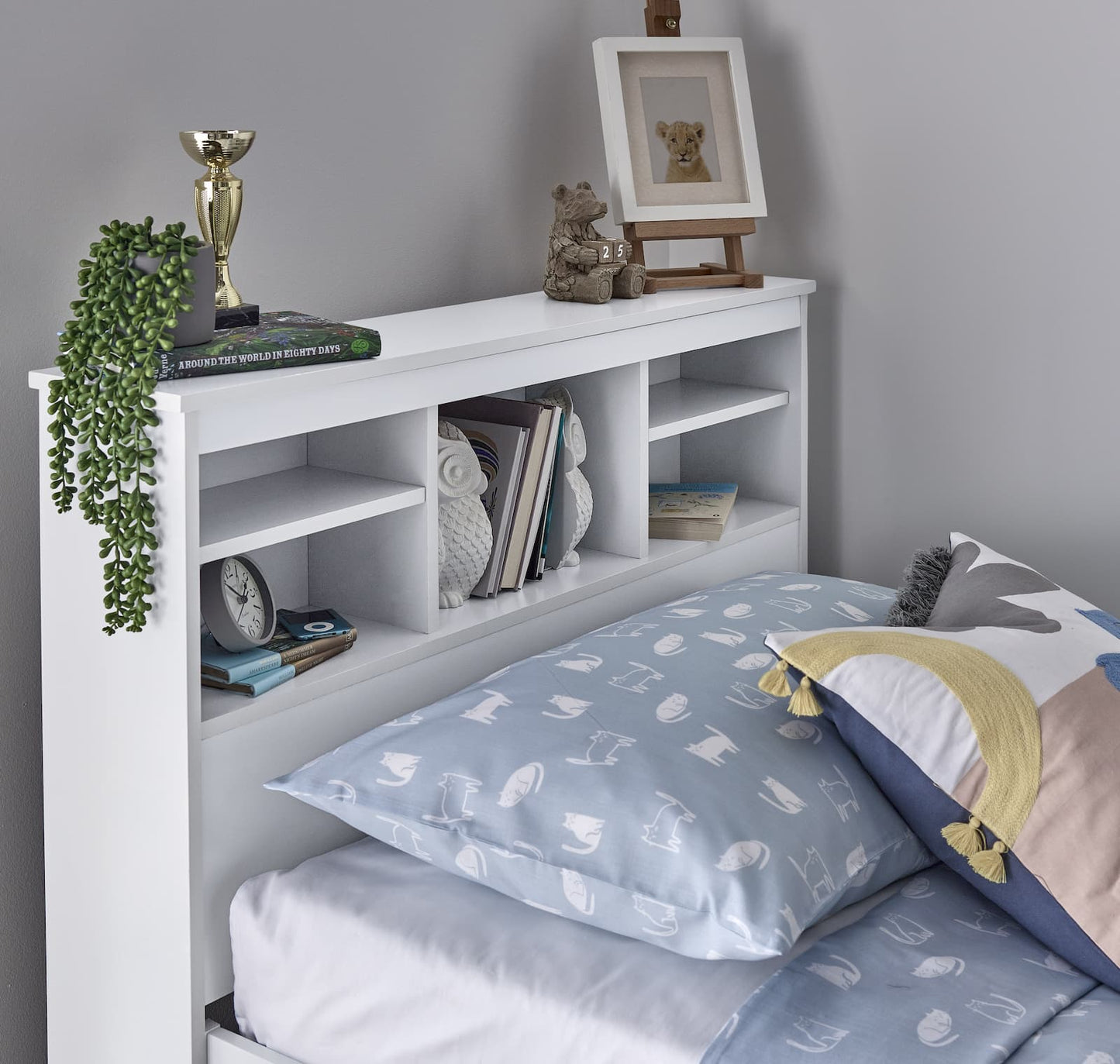 Bedmaster Veera White Wooden Guest Bed - Veera White Day Bed ModelBedroom