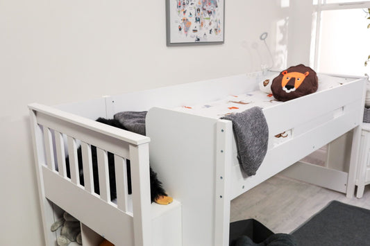 FLAIR WHITE CHARLIE MID SLEEPER FRAME ONLY ModelBedroom
