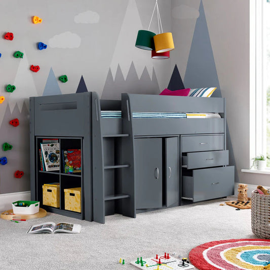 Bedmaster Lacy Mid Sleeper - Lacy Storage Mid Sleeper Bed ModelBedroom