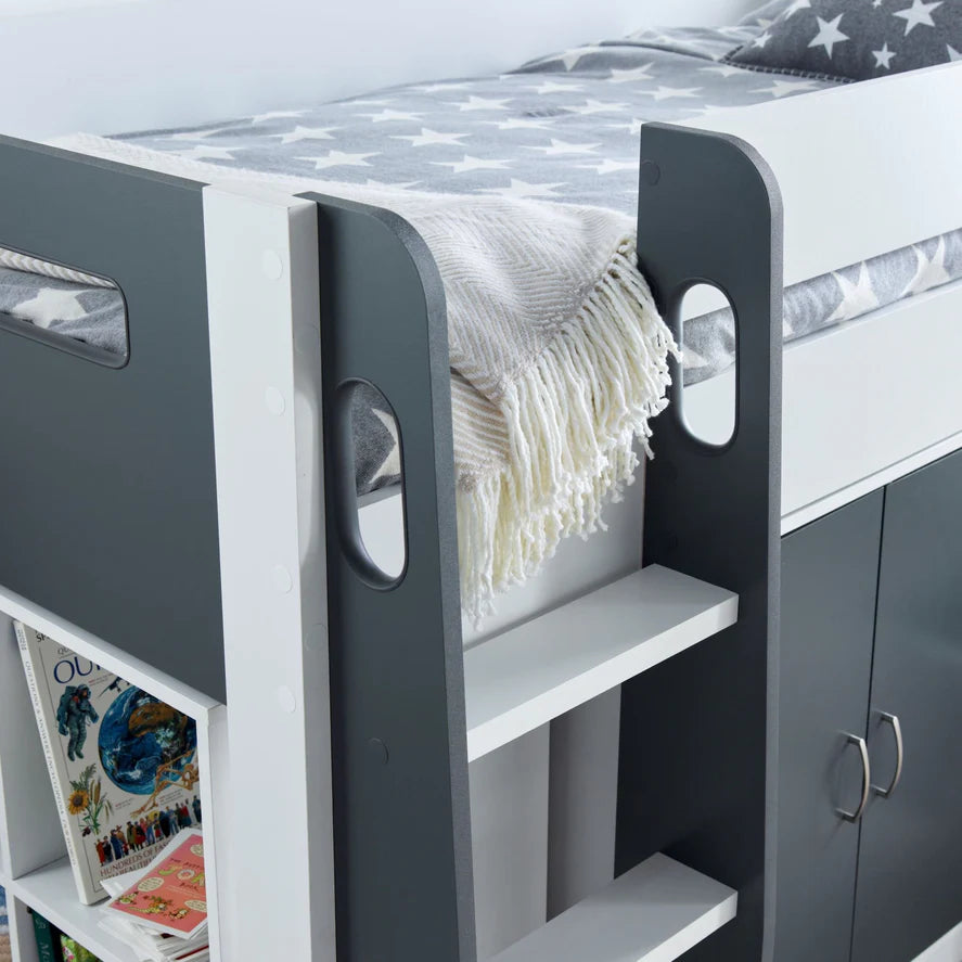 Bedmaster Lacy Mid Sleeper - Lacy Storage Mid Sleeper Bed ModelBedroom
