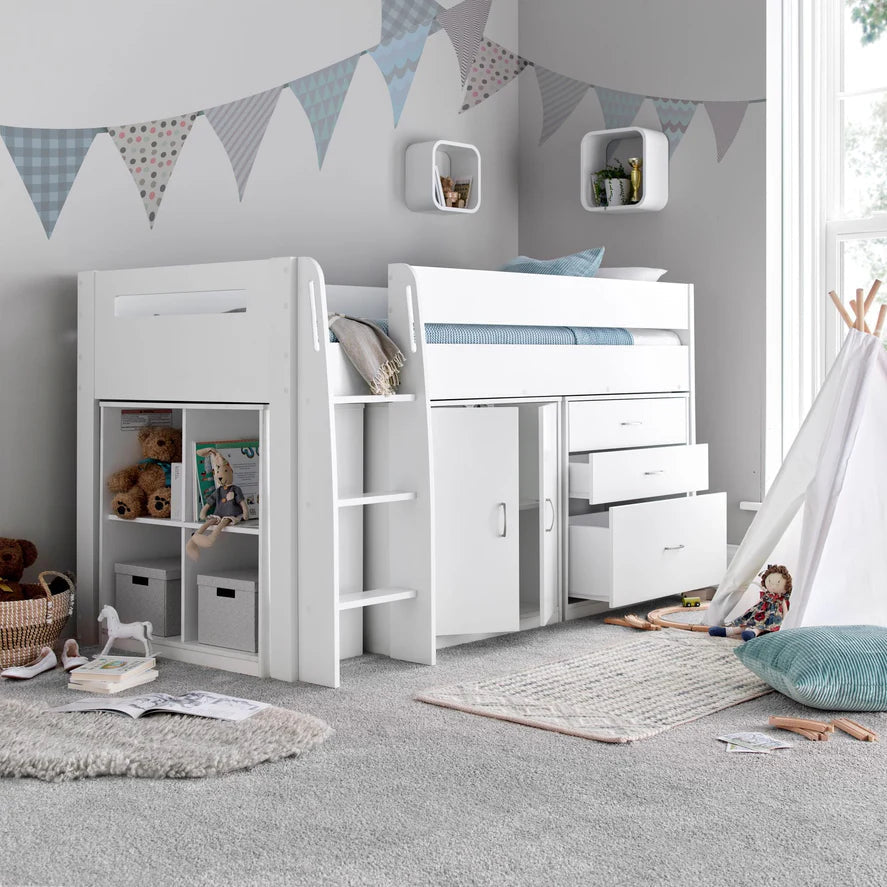 Bedmaster Lacy Mid Sleeper - Lacy Storage Mid Sleeper Bed ModelBedroom