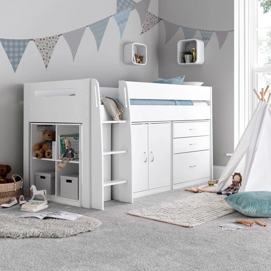 Bedmaster Lacy Mid Sleeper - Lacy Storage Mid Sleeper Bed ModelBedroom