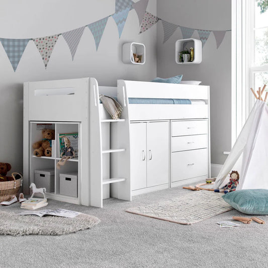 Bedmaster Lacy Mid Sleeper - Lacy Storage Mid Sleeper Bed ModelBedroom