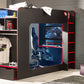 Julian Bowen Impact Gaming Bunk Bed Black Red ModelBedroom