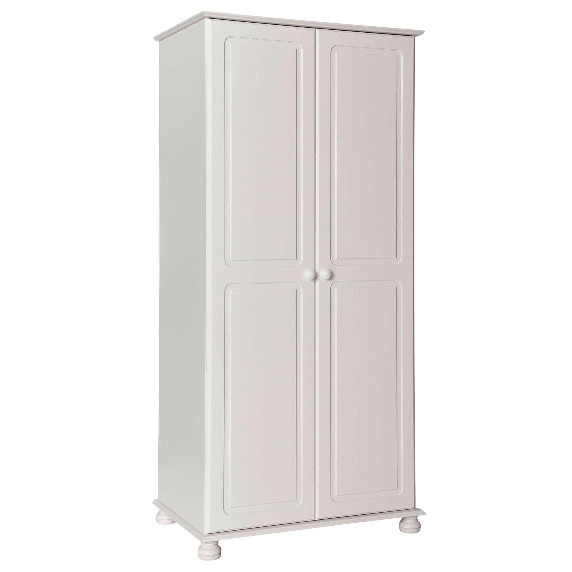 Copenhagen 2 Door Wardrobe in White ModelBedroom