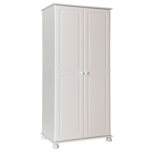 Copenhagen 2 Door Wardrobe in White ModelBedroom