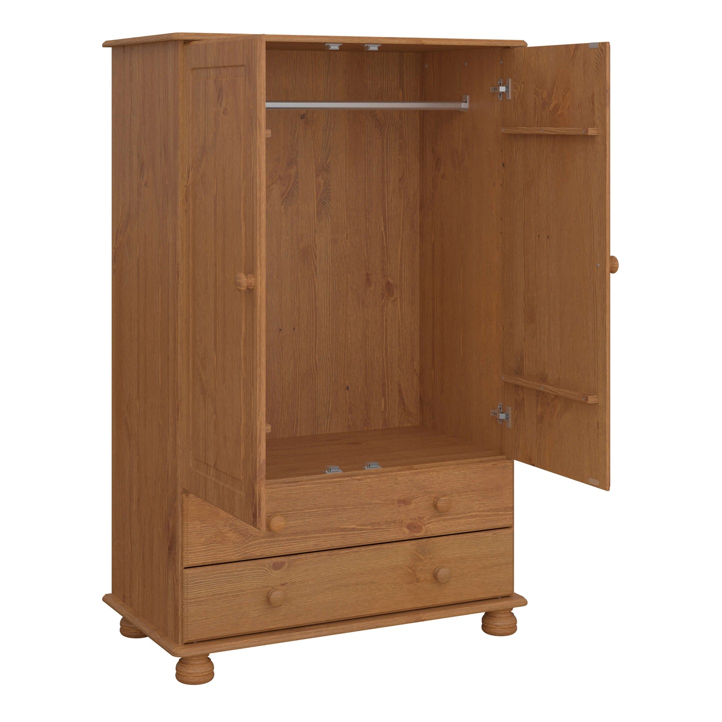 Richmond 2 Door Combi Wardrobe Pine ModelBedroom