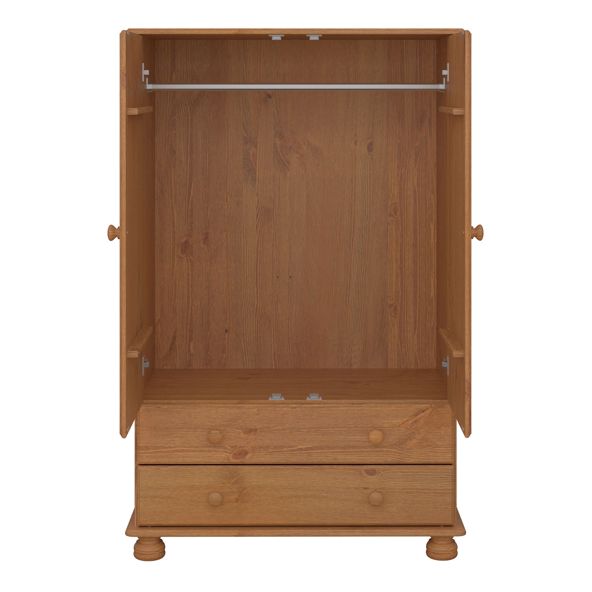 Richmond 2 Door Combi Wardrobe Pine ModelBedroom