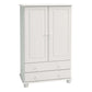 Richmond 2 Door Combi Wardrobe Off White ModelBedroom