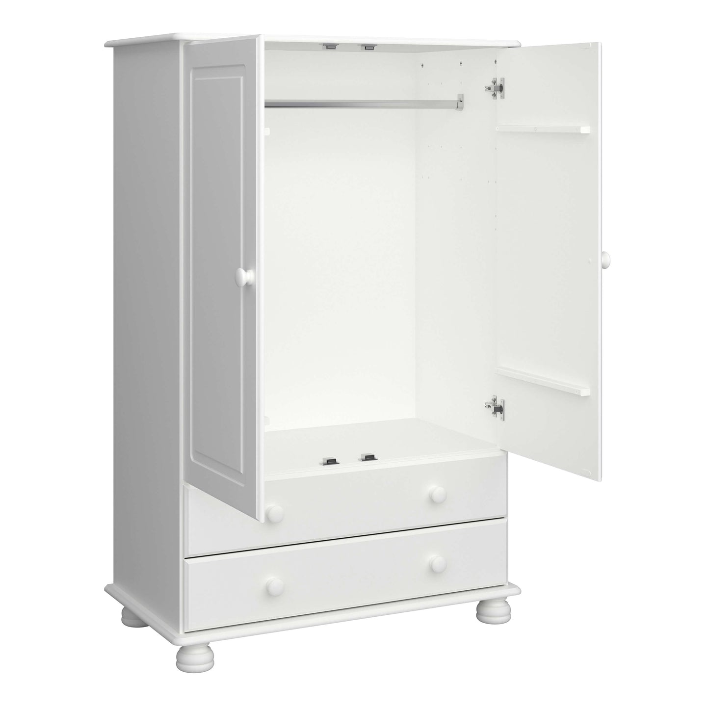 Richmond 2 Door Combi Wardrobe Off White ModelBedroom