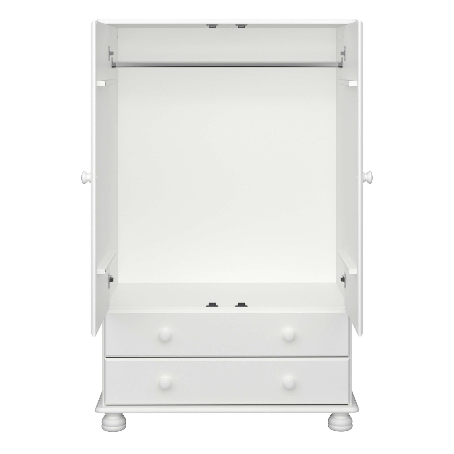 Richmond 2 Door Combi Wardrobe Off White ModelBedroom