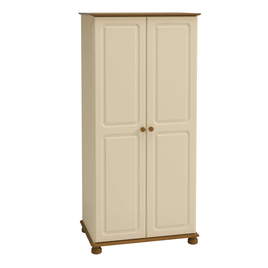 Richmond 2 Door Wardrobe Cream & Pine ModelBedroom