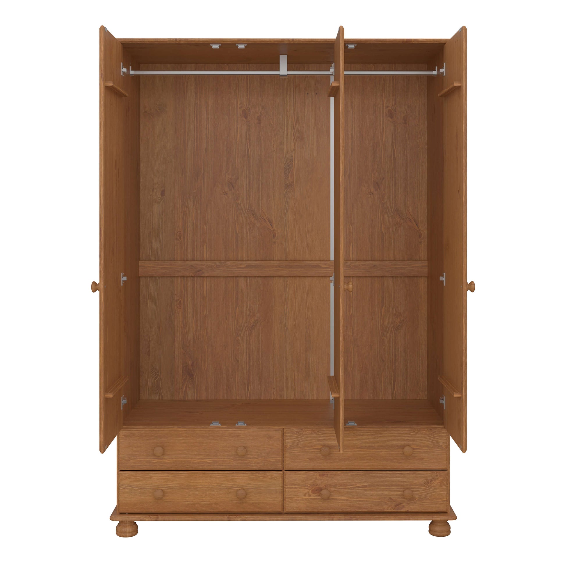 Richmond 3 Door 4 Drawer Wardrobe Pine ModelBedroom