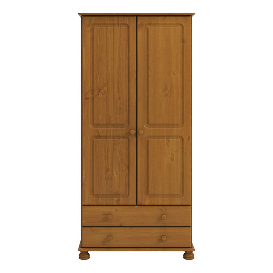 Richmond 2 Door 2 Drawer Wardrobe Pine ModelBedroom