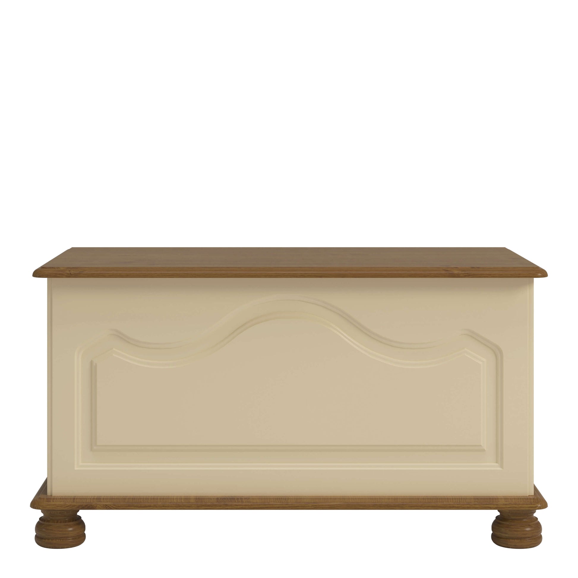 Richmond Ottoman Blanket Box Cream & Pine ModelBedroom