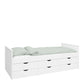 Alba Single bed with 6 Drawers White ModelBedroom