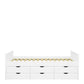 Alba Single bed with 6 Drawers White ModelBedroom