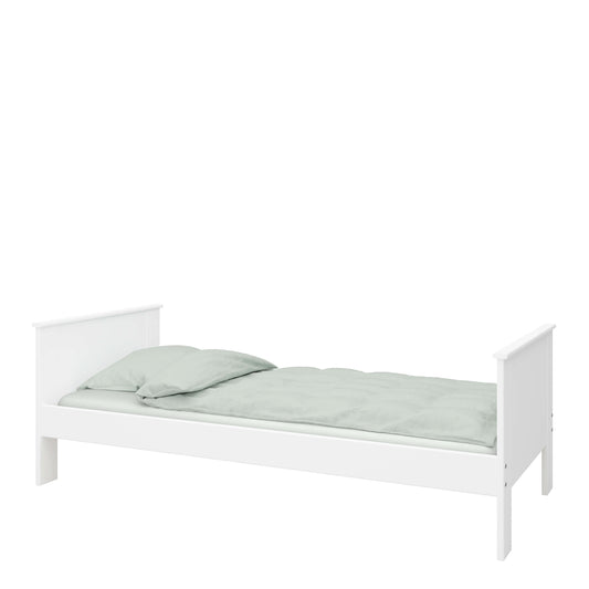 Alba Single Bed White ModelBedroom