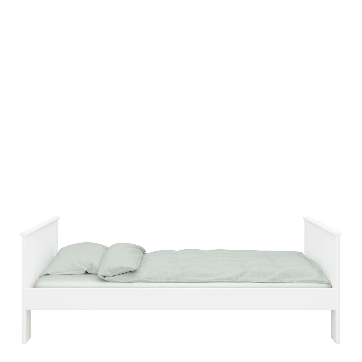 Alba Single Bed White ModelBedroom