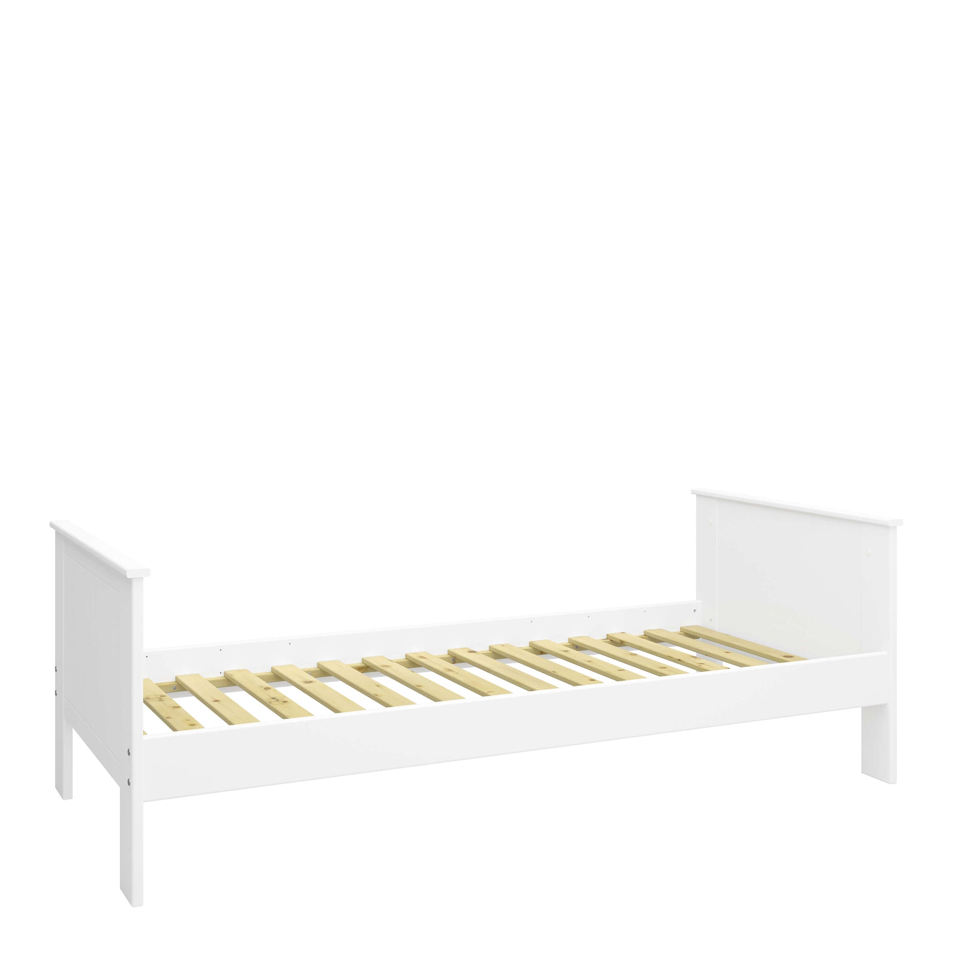 Alba Single Bed White ModelBedroom