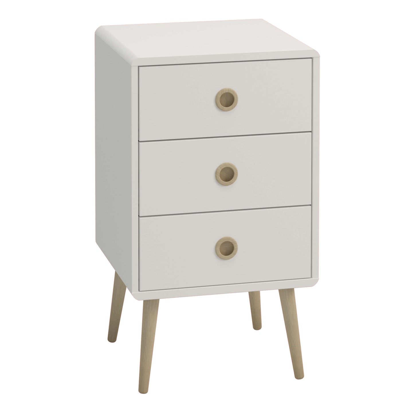 Softline 3 Drawer Chest Off White ModelBedroom