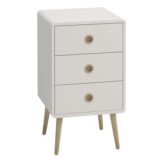 Softline 3 Drawer Chest Off White ModelBedroom