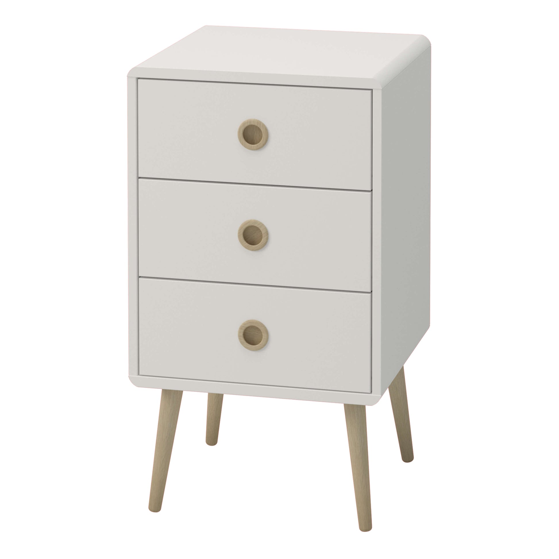 Softline 3 Drawer Chest Off White ModelBedroom