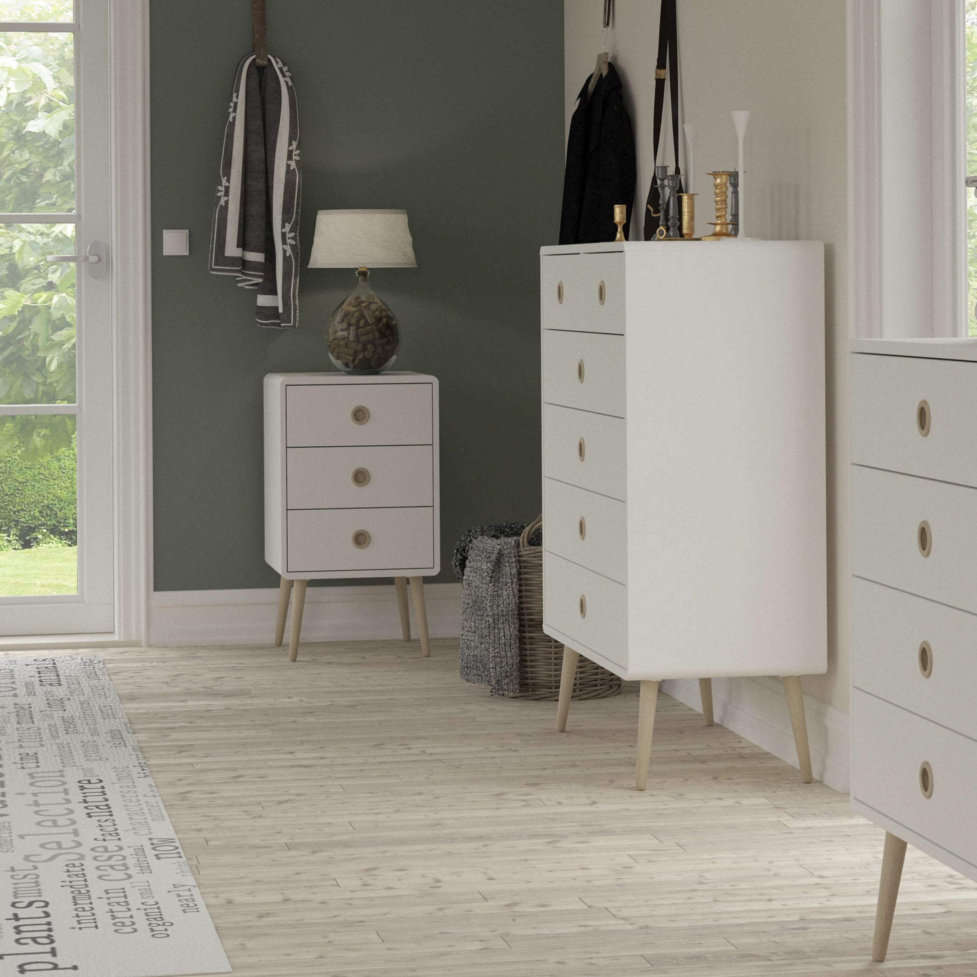 Softline 3 Drawer Chest Off White ModelBedroom