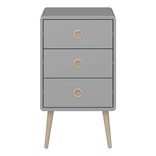 Softline 3 Drawer Chest Grey ModelBedroom