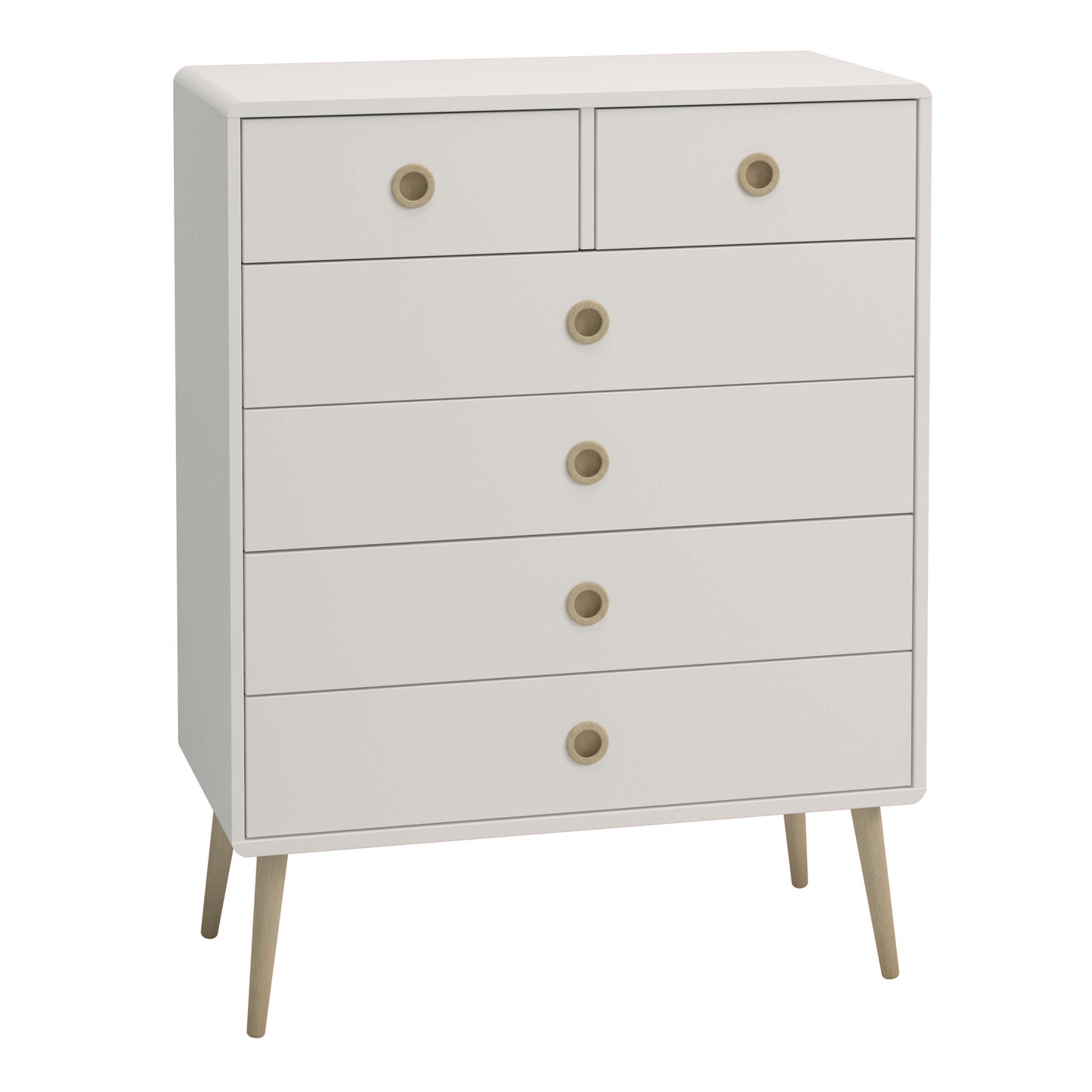 Softline 2 + 4 Chest Off White ModelBedroom