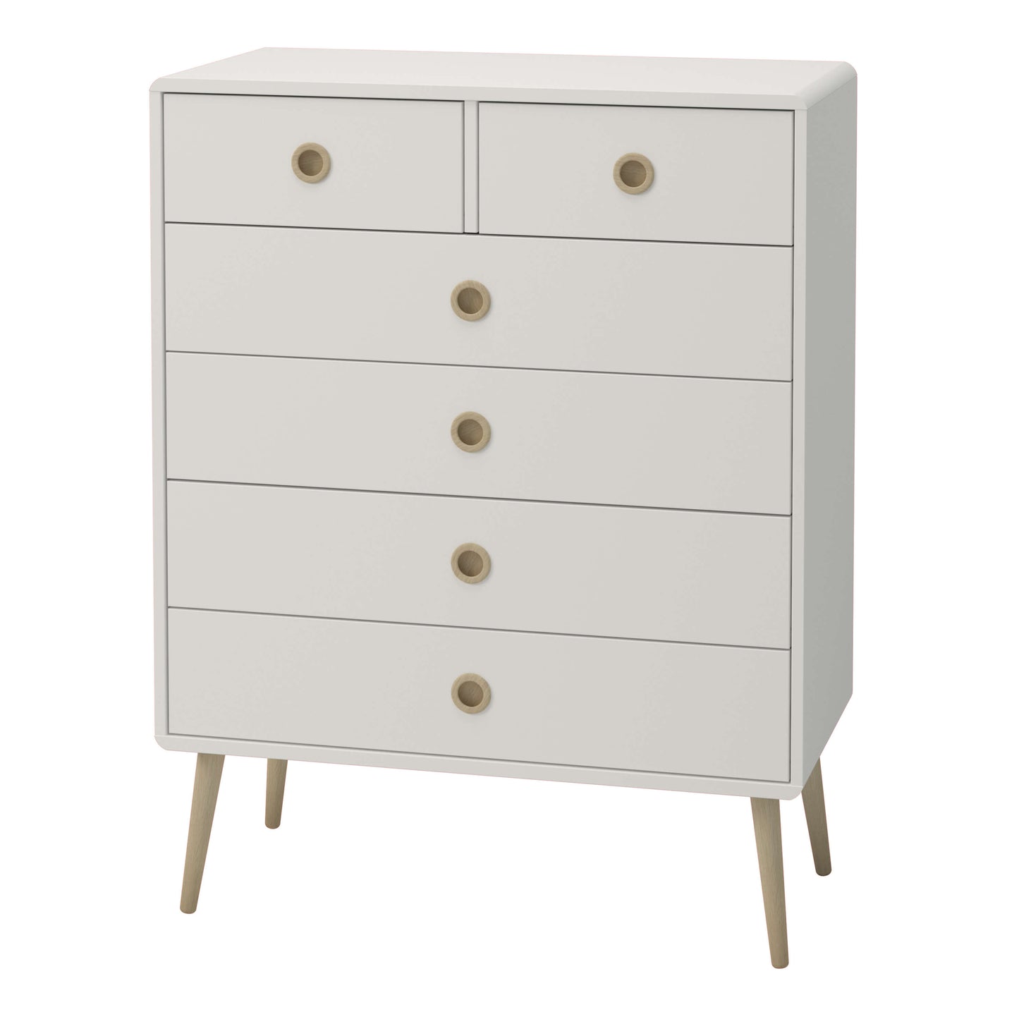 Softline 2 + 4 Chest Off White ModelBedroom