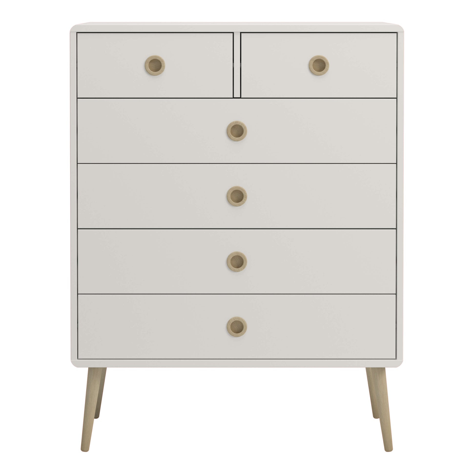 Softline 2 + 4 Chest Off White ModelBedroom