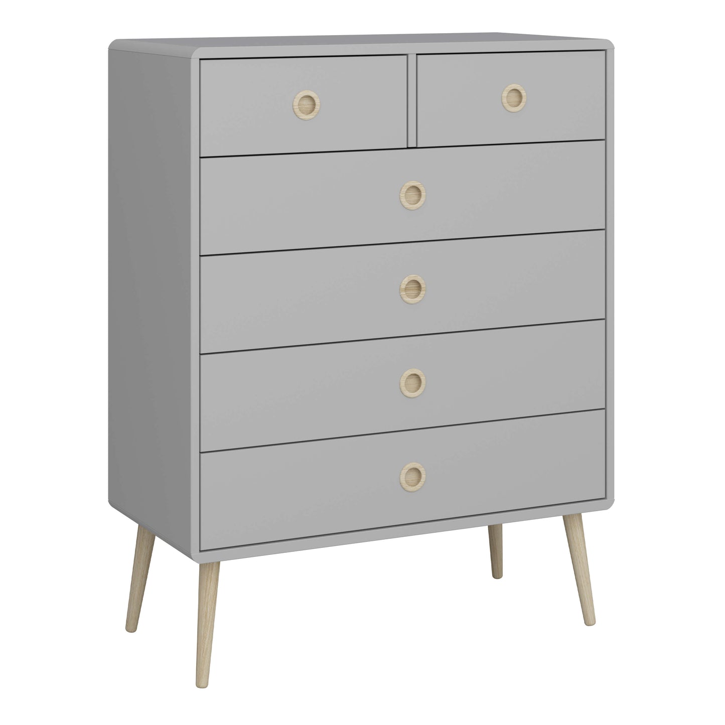 Softline 2 + 4 Chest Grey ModelBedroom