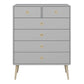 Softline 2 + 4 Chest Grey ModelBedroom