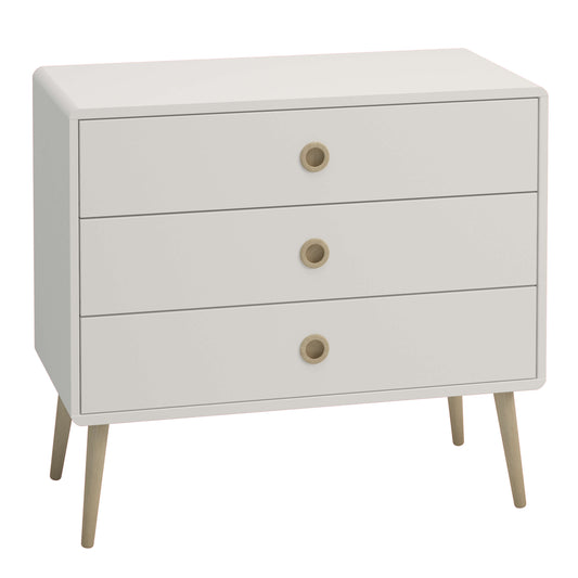 Softline 3 Drawer Wide Chest Off White ModelBedroom