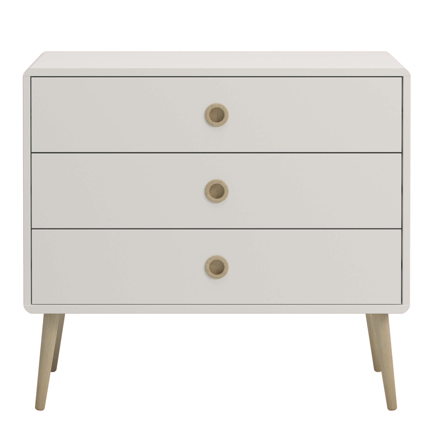 Softline 3 Drawer Wide Chest Off White ModelBedroom