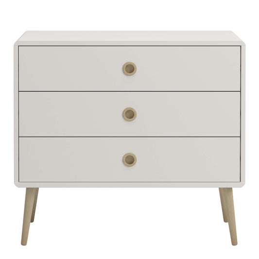 Softline 3 Drawer Wide Chest Off White ModelBedroom