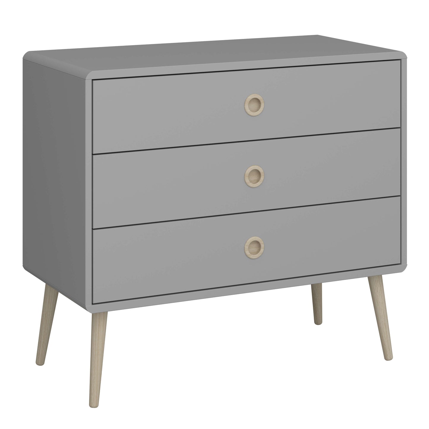 Softline 3 Drawer Wide Chest Grey ModelBedroom