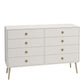 Softline 4 + 4 Wide Chest Off White ModelBedroom