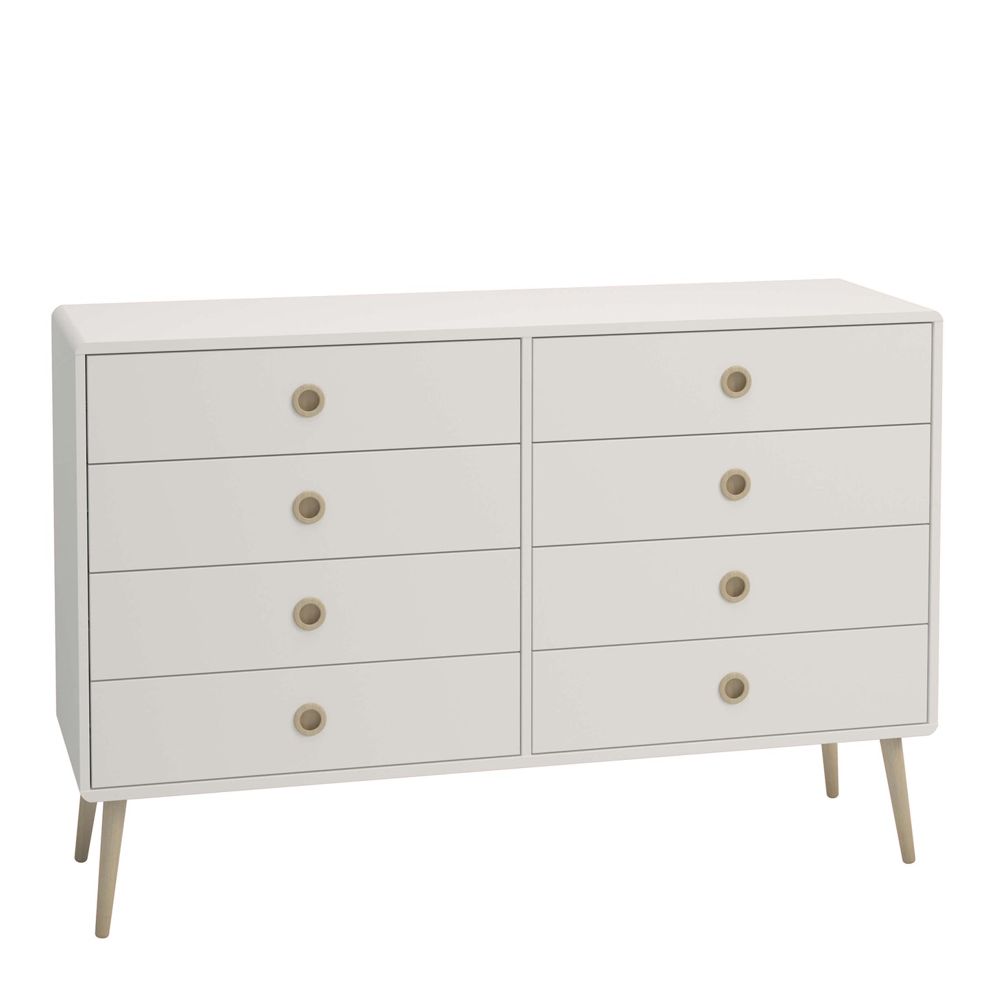 Softline 4 + 4 Wide Chest Off White ModelBedroom