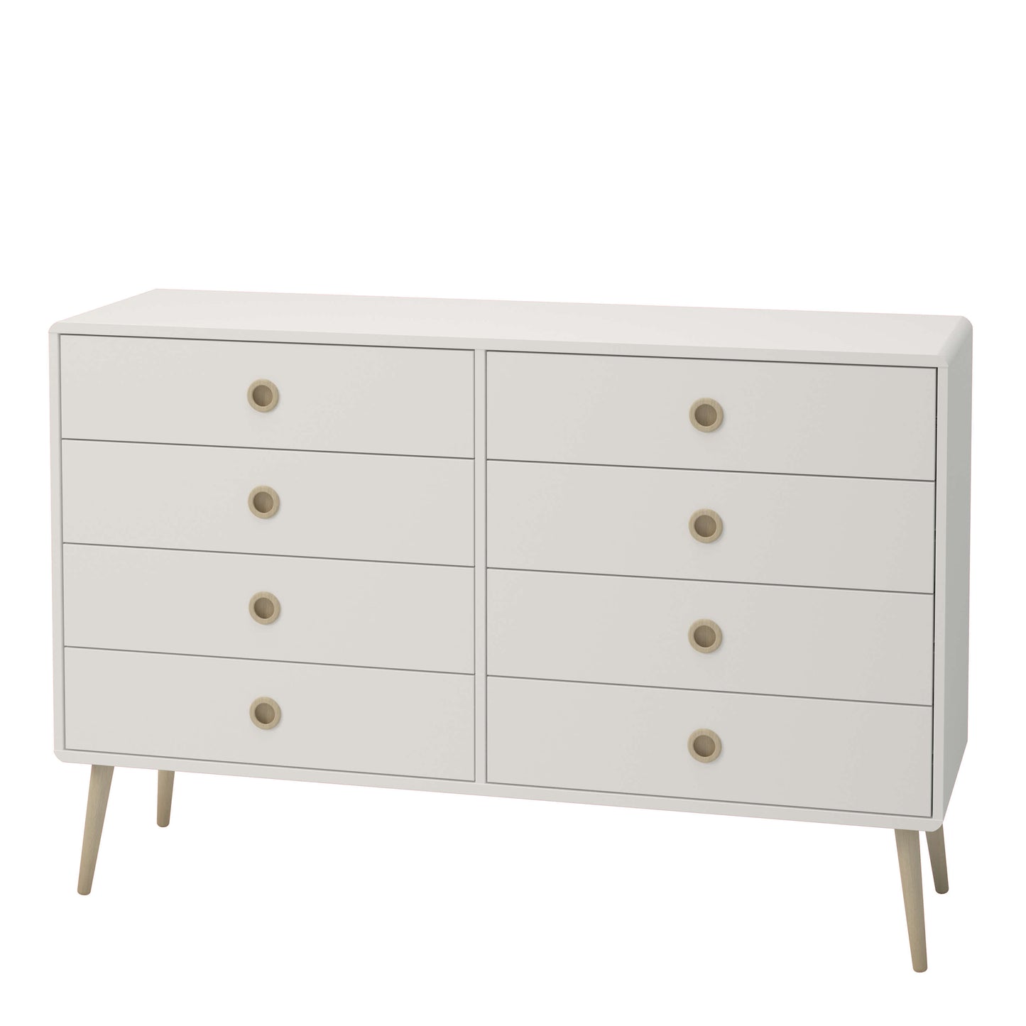 Softline 4 + 4 Wide Chest Off White ModelBedroom